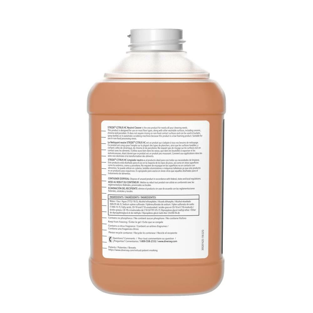 Wholesale ⌛ Diversey Stride® 2.5 L Neutral Cleaner, Citrus Scented, 2 Per Case ❤️ 4 Wholesale ⌛ Diversey Stride® 2.5 L Neutral Cleaner, Citrus Scented, 2 Per Case ❤️ - Image 4