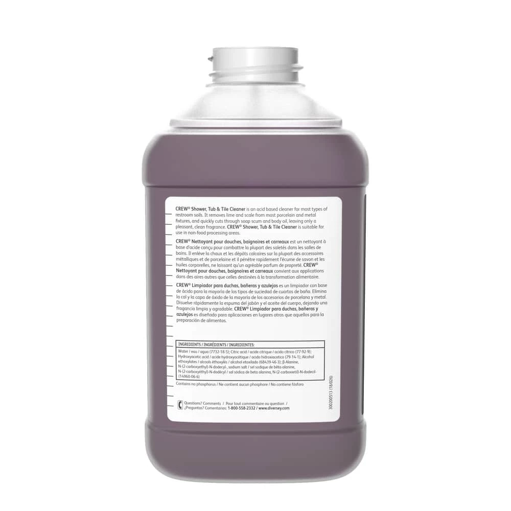 Cheap 😍 Diversey Crew® 2.5 L Shower, Tub & Tile Cleaner, 2 Per Case 😀 4 Cheap 😍 Diversey Crew® 2.5 L Shower, Tub & Tile Cleaner, 2 Per Case 😀 - Image 4