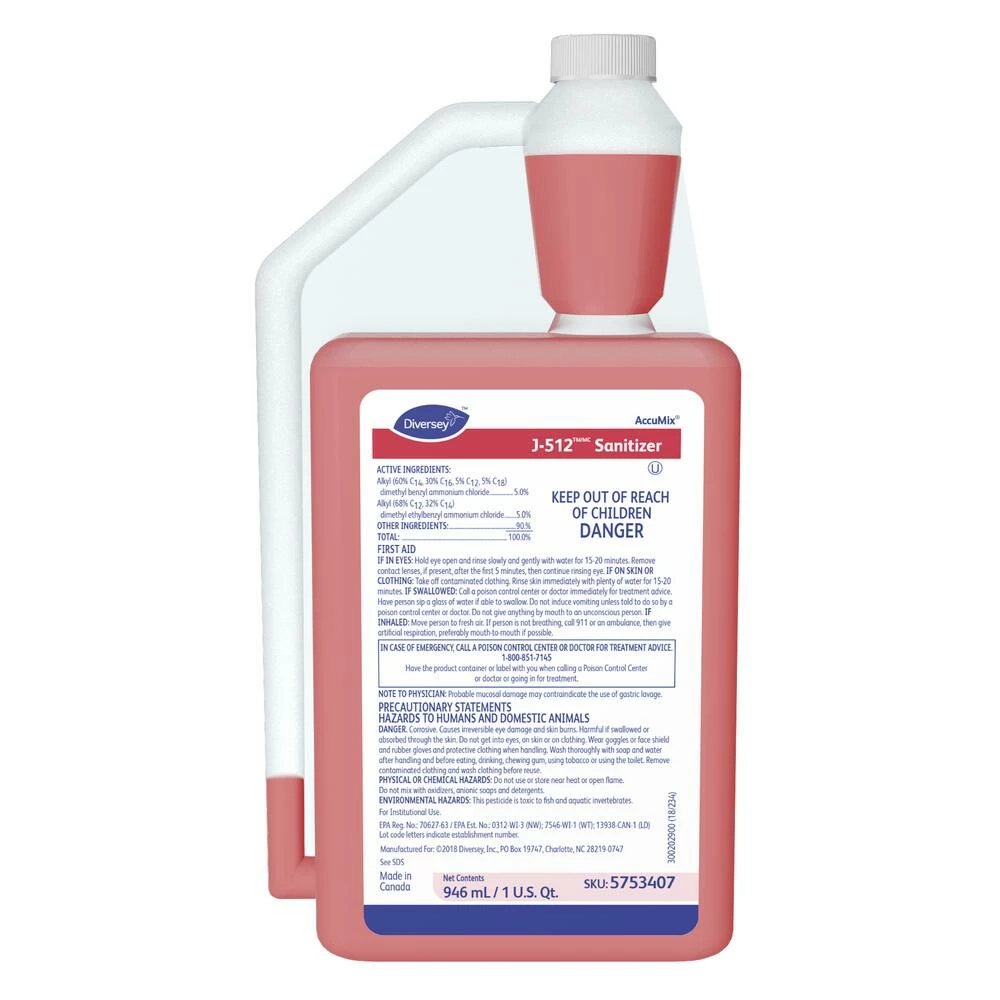 Deals ✔️ Diversey J-512™ 32 oz. Sanitizer (Case of 6) ✨ 1 Deals ✔️ Diversey J-512™ 32 oz. Sanitizer (Case of 6) ✨