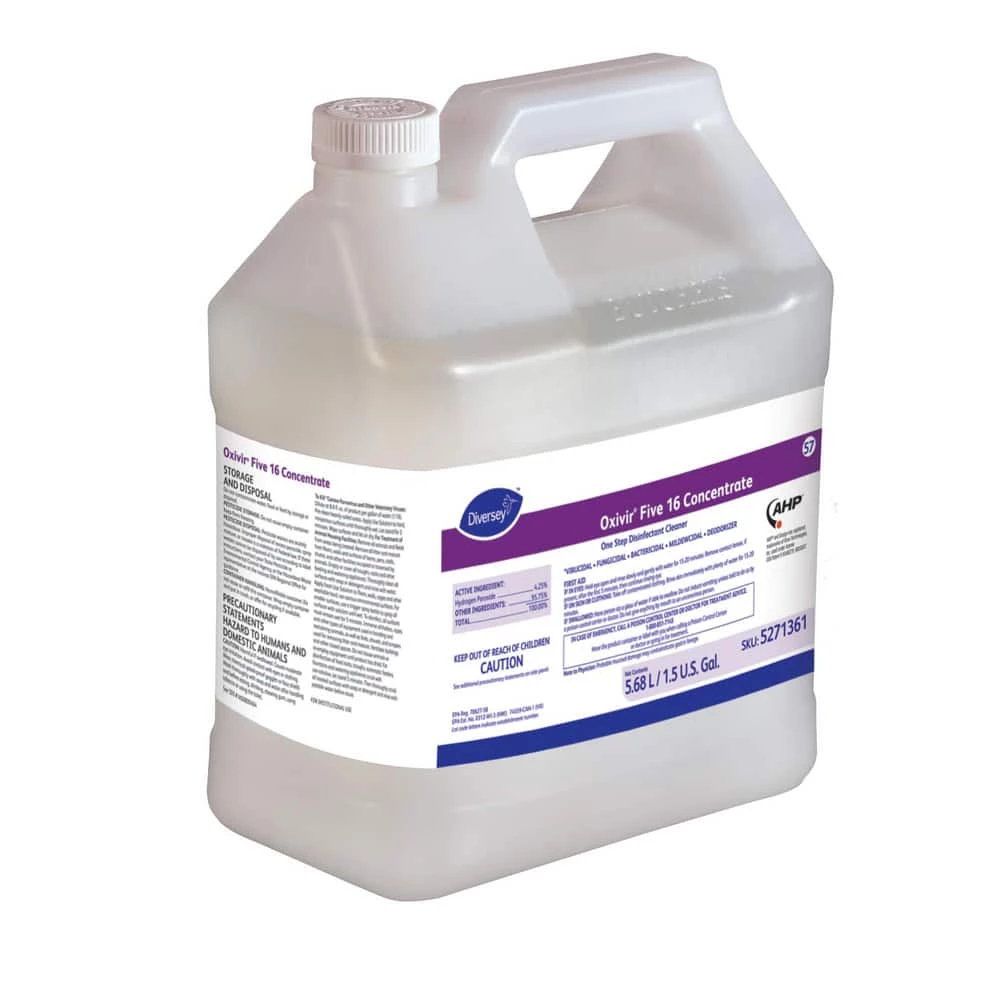 Buy 😍 Diversey Oxivir® Five 1.5 gal Disinfectant (Case of 2) ⭐ 1 Buy 😍 Diversey Oxivir® Five 1.5 gal Disinfectant (Case of 2) ⭐