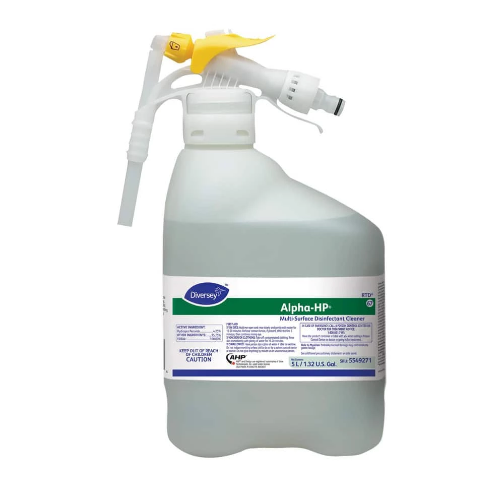 New ✔️ Diversey Alpha-HP® 1.32 gal Multi-surface Disinfectant Cleaner 🎉 1 New ✔️ Diversey Alpha-HP® 1.32 gal Multi-surface Disinfectant Cleaner 🎉