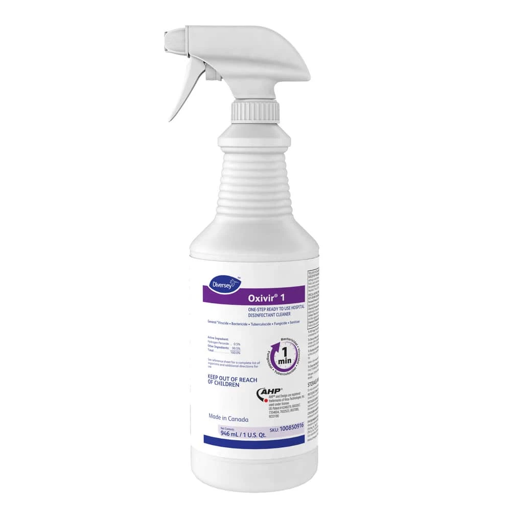 Flash Sale 💯 Diversey Oxivior® 1 32 oz. Ready-to-Use Disinfectant Cleaner, 12 Per Case 😀 1 Flash Sale 💯 Diversey Oxivior® 1 32 oz. Ready-to-Use Disinfectant Cleaner, 12 Per Case 😀